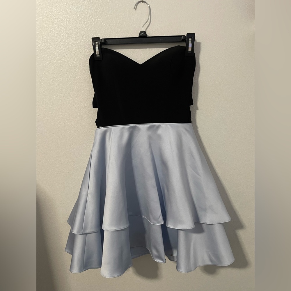 strapless hoco dress